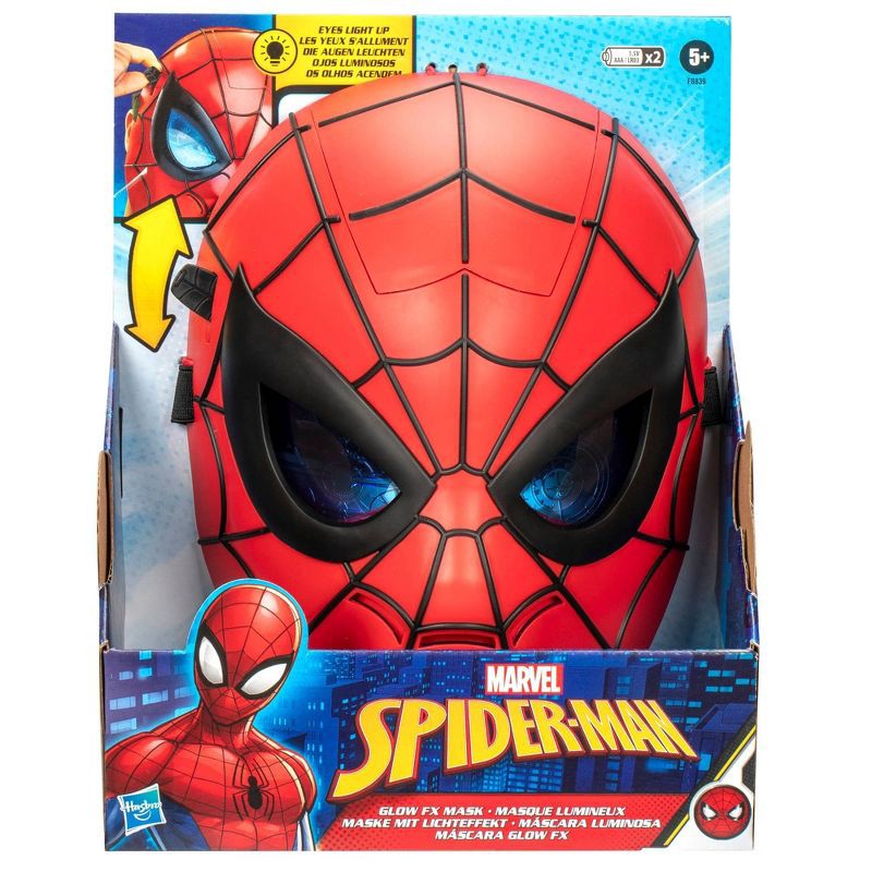 slide 2 of 8, Marvel Spider-Man Glow FX Mask, 1 ct