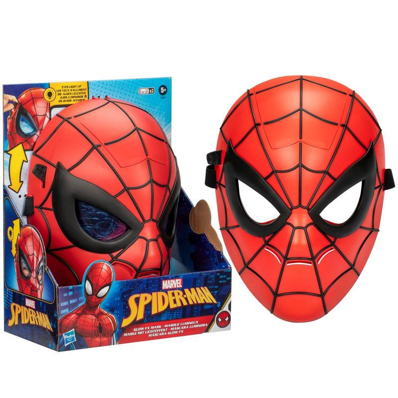 slide 3 of 8, Marvel Spider-Man Glow FX Mask, 1 ct