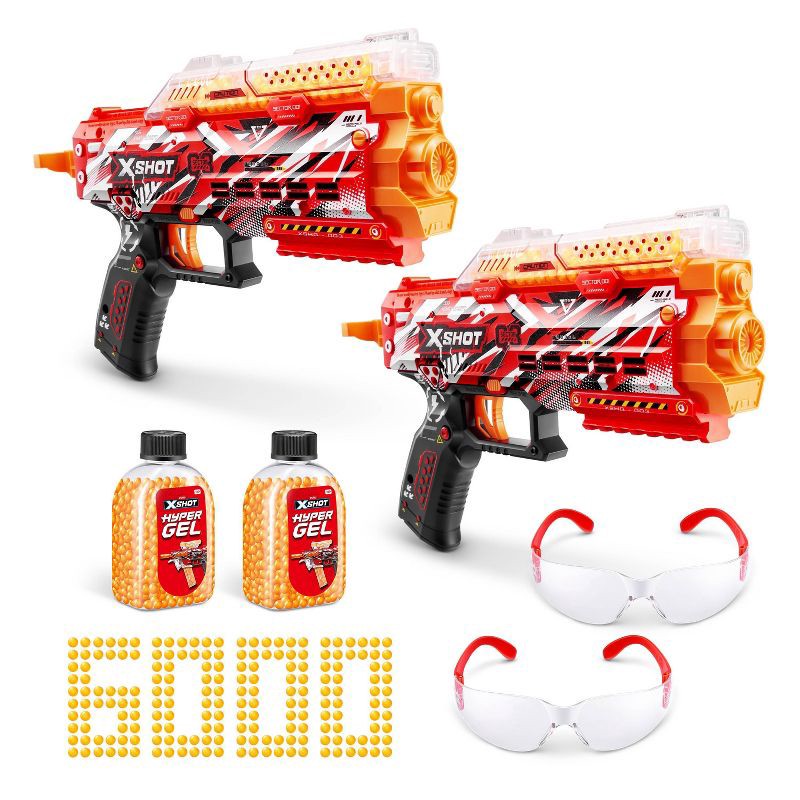 slide 1 of 7, XSHOT Hyper Gel Mini Toy Gel Blaster - 2PK (with 8 Darts) by ZURU, 2 ct