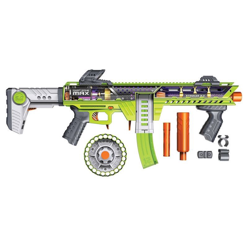 slide 4 of 7, Dart Zone Covert Ops Max Stryker 2.0 Blaster, 1 ct