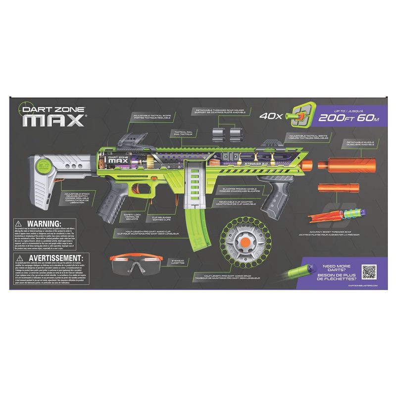 slide 7 of 7, Dart Zone Covert Ops Max Stryker 2.0 Blaster, 1 ct