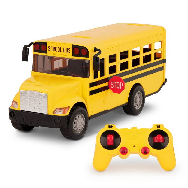 slide 1 of 10, DRIVEN by Battat RC School Bus: Remote Control Vehicle for Fine Motor Skills, Battery-Powered Toy Bus, 1 ct