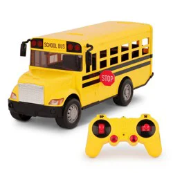 DRIVEN by Battat RC School Bus: Remote Control Vehicle for Fine Motor Skills, Battery-Powered Toy Bus