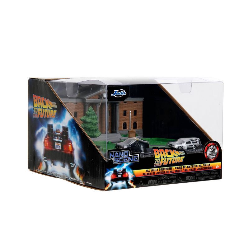 slide 13 of 13, Jada Back to the Future Clock Tower Nanoscene Vehicle Playset, 1 ct