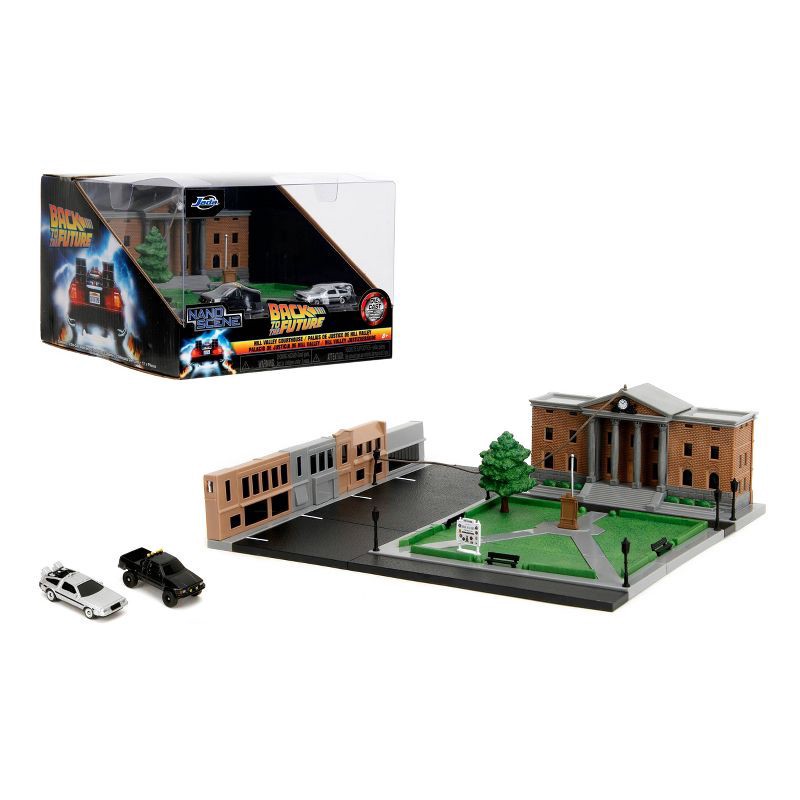 slide 1 of 13, Jada Back to the Future Clock Tower Nanoscene Vehicle Playset, 1 ct
