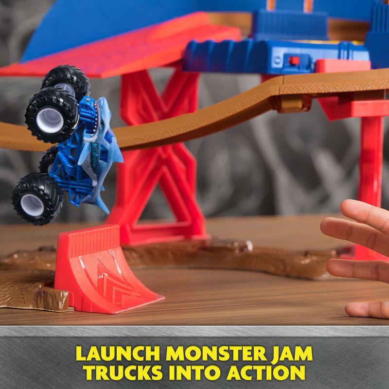 slide 4 of 10, Monster Jam Supercharge Speedway Playset, 1 ct