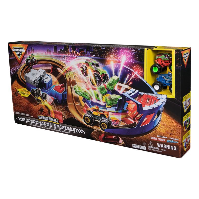 slide 10 of 10, Monster Jam Supercharge Speedway Playset, 1 ct
