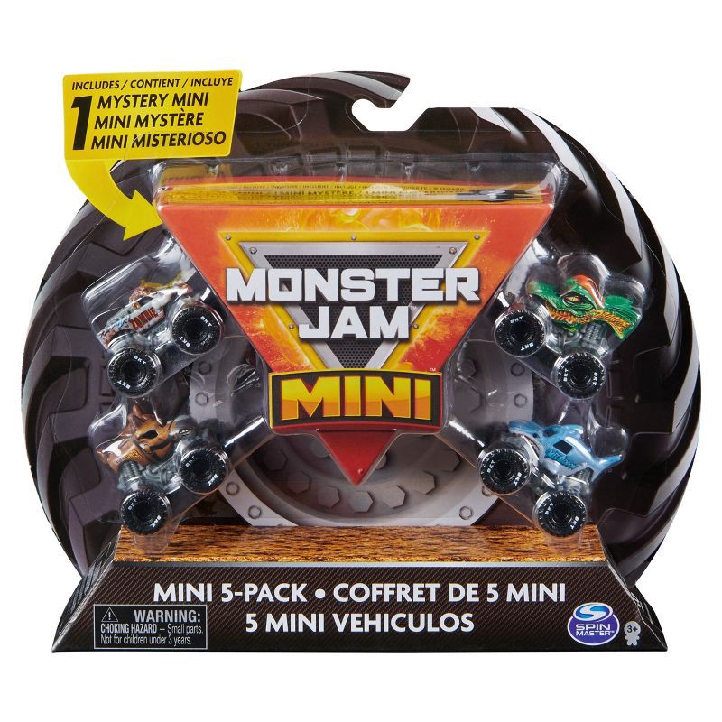 slide 1 of 4, Monster Jam Mini Vehicles 5pk, 5 ct