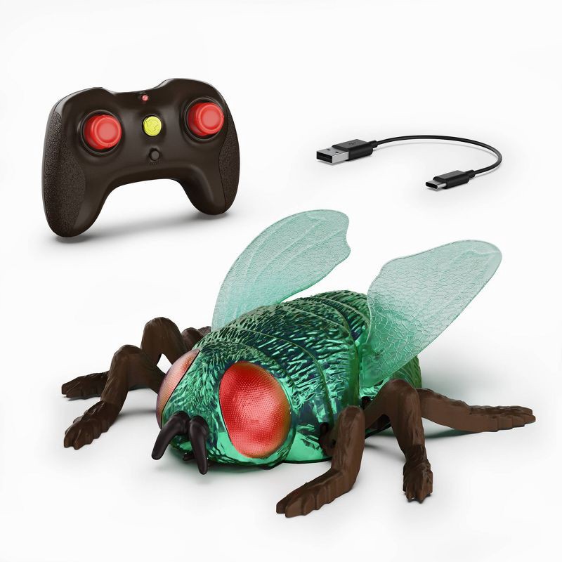 slide 1 of 12, TERRA by Battat Remote Control Insect: Housefly Robot, 1 ct
