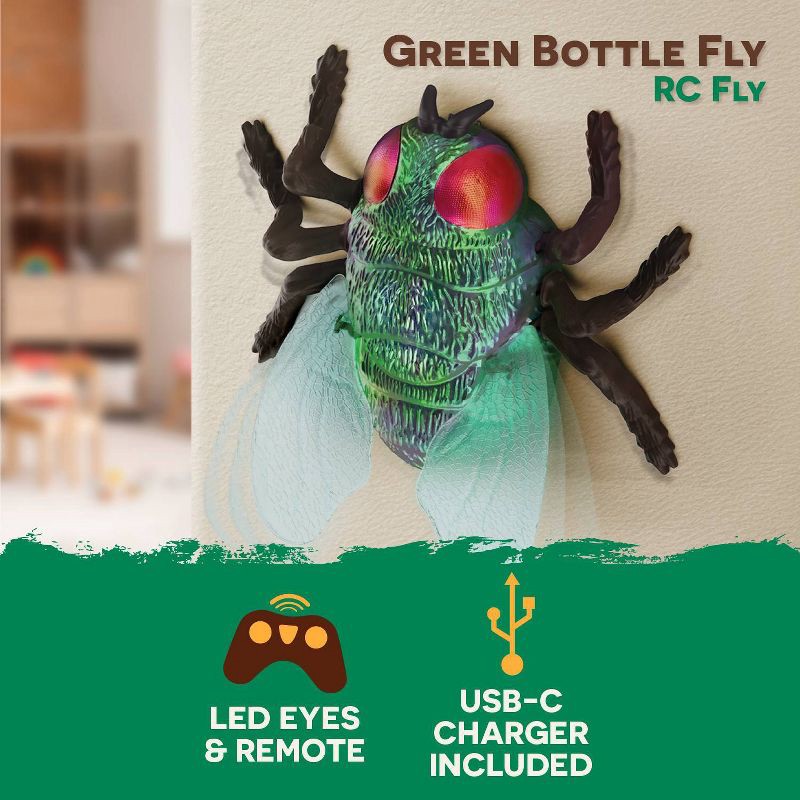 slide 4 of 12, TERRA by Battat Remote Control Insect: Housefly Robot, 1 ct
