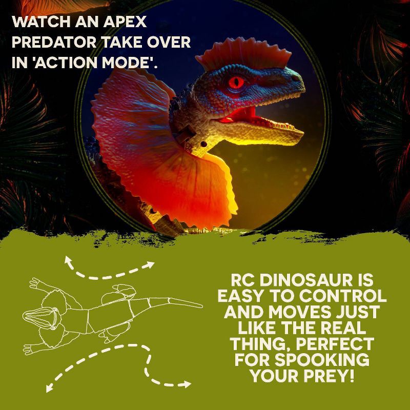 slide 8 of 12, TERRA by Battat Remote Control Dinosaur: Dilophosaurus, 1 ct