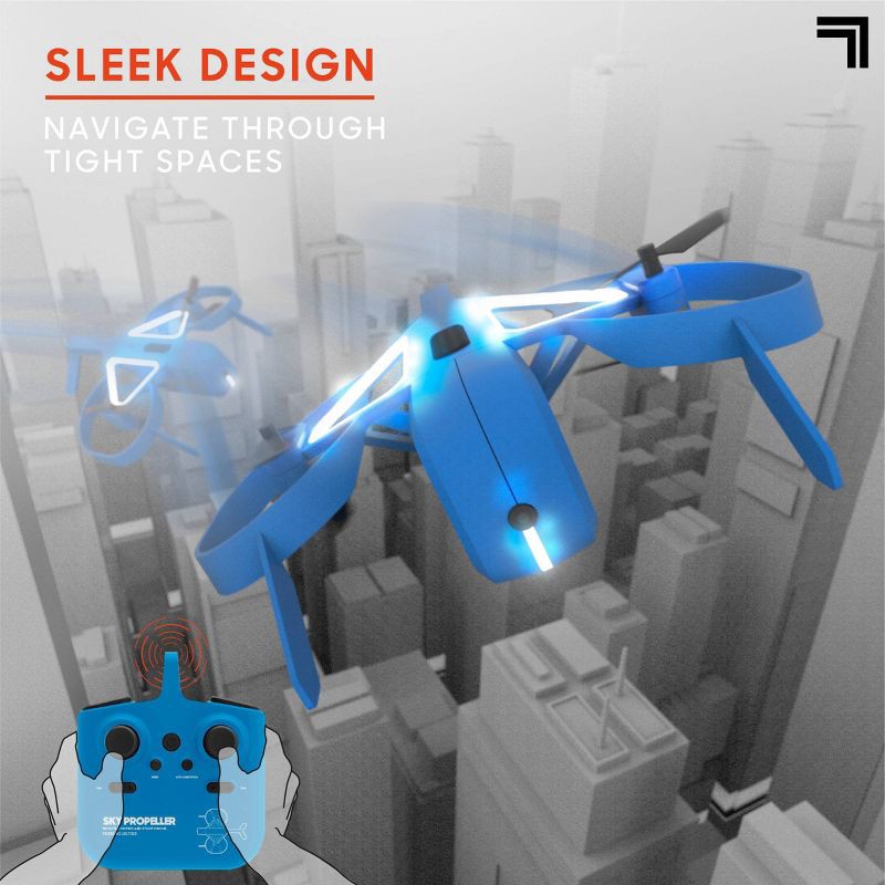 slide 5 of 7, Sharper Image Sky Propeller Remote Control Quad Copter Drone, 1 ct