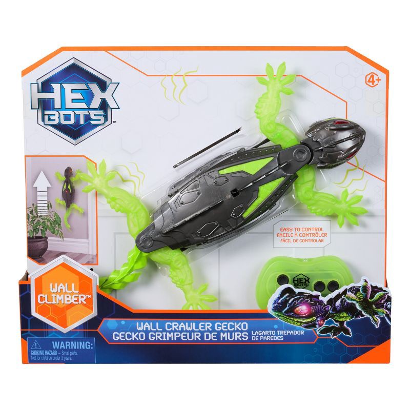 slide 1 of 11, HEX BOTS Wallcrawler Gecko Remote Control Robot Toy, 1 ct