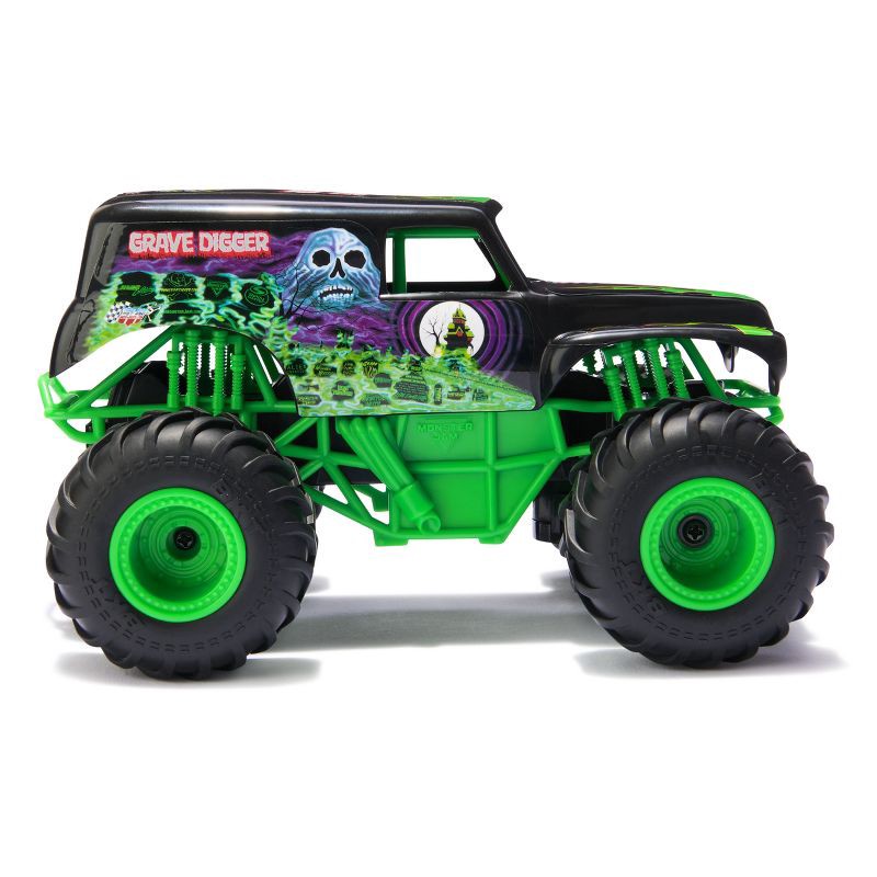 slide 4 of 9, Monster Jam Official Grave Digger vs El Toro Loco Racing Rivals Remote Control Monster Trucks - 1:24 scale - 2 pk, 2 ct