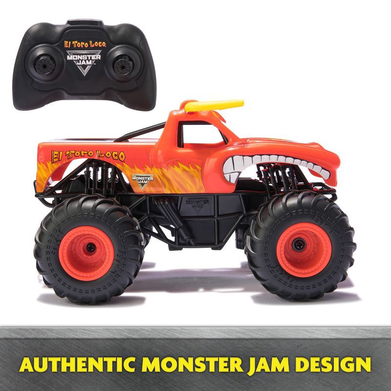 slide 7 of 9, Monster Jam Official Grave Digger vs El Toro Loco Racing Rivals Remote Control Monster Trucks - 1:24 scale - 2 pk, 2 ct