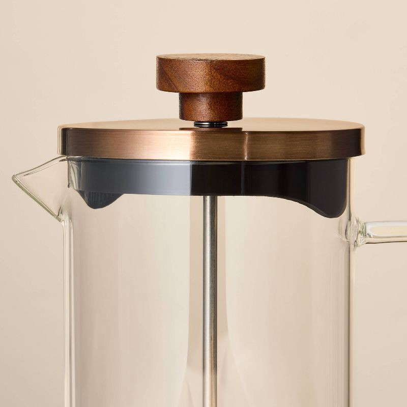 slide 3 of 3, Hearth & Hand with Magnolia 4cup French Press Coffee Maker - Hearth & Hand™ with Magnolia, 1 ct
