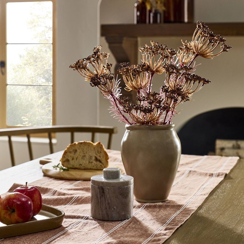 slide 2 of 3, Hearth & Hand with Magnolia Marble Butter Keeper Warm Gray - Hearth & Hand™ with Magnolia, 1 ct