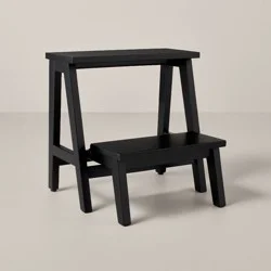 Hearth & Hand w/Magnolia Furniture 18" Wood Kitchen Step Stool Black - Hearth & Hand™ with Magnolia