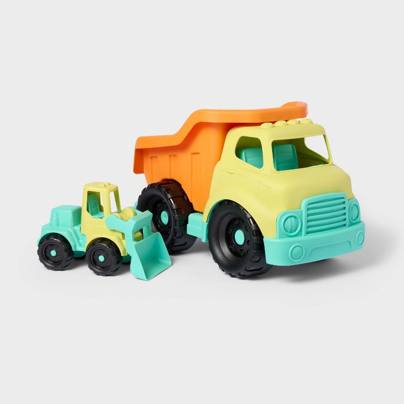 slide 1 of 4, Truck Set - 2pk - Gigglescape™: Plastic Toy Vehicle Playsets, Non-Powered, Ages 2+, Includes 2 Vehicles, 2 ct