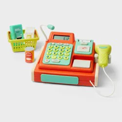 Cash Register Set - Gigglescape™: Educational Toy, Pretend Shopping Accessories, Play Money, Ages 3+, 31 Pieces