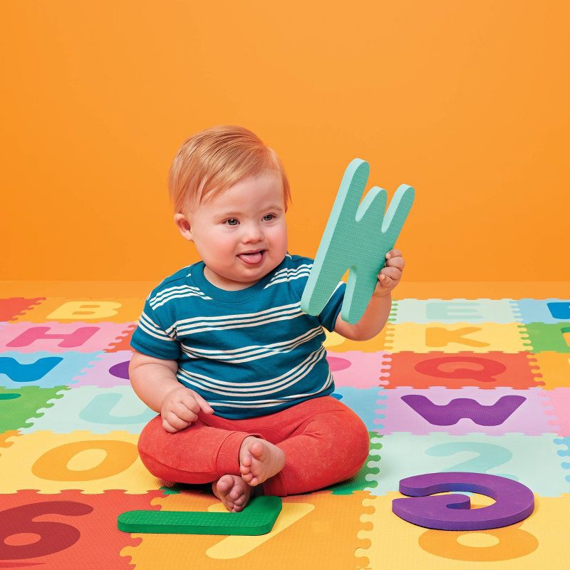 slide 2 of 5, 5' x 5' ABC Floor Mat Set - 36pc - Gigglescape™: Multicolored Baby Playmat, Letters Pattern, Newborn and Up, 36 ct