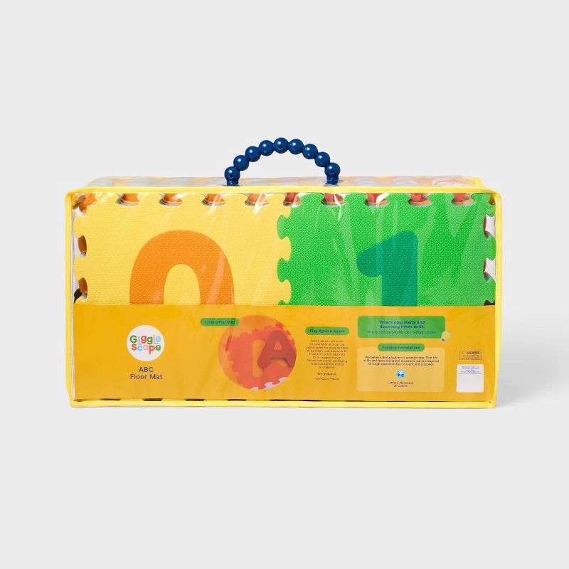 slide 5 of 5, 5' x 5' ABC Floor Mat Set - 36pc - Gigglescape™: Multicolored Baby Playmat, Letters Pattern, Newborn and Up, 36 ct