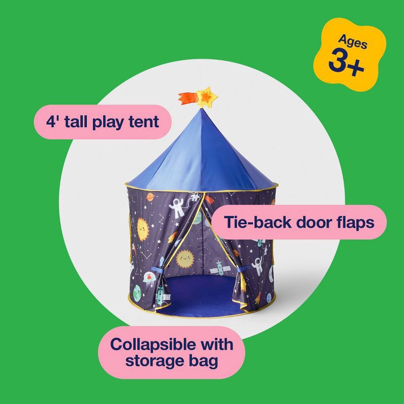 slide 6 of 6, Play Tent Blue - Gigglescape™: Kids & Toddler Tent, Outdoor Toys, Polyester, 3+ Years, 1 ct