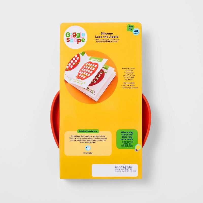 slide 5 of 5, Silicone Lace the Apple - Gigglescape™: Age 3+, 1 ct