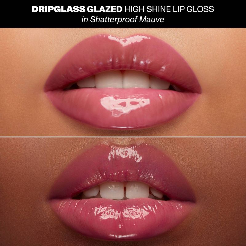 slide 3 of 9, Morphe Dripglass Glazed High Shine Lip Gloss - Shatterproof Mauve - 0.12 fl oz - Ulta Beauty, 0.12 fl oz