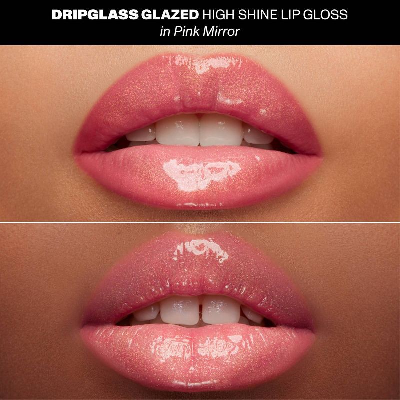 slide 3 of 9, Morphe Dripglass Glazed High Shine Lip Gloss - Pink Mirror - 0.12 fl oz - Ulta Beauty, 0.12 fl oz