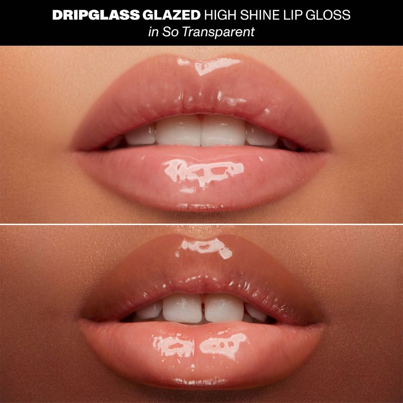 slide 3 of 9, Morphe Dripglass Glazed High Shine Lip Gloss - So Transparent - 0.12 fl oz - Ulta Beauty, 0.12 fl oz