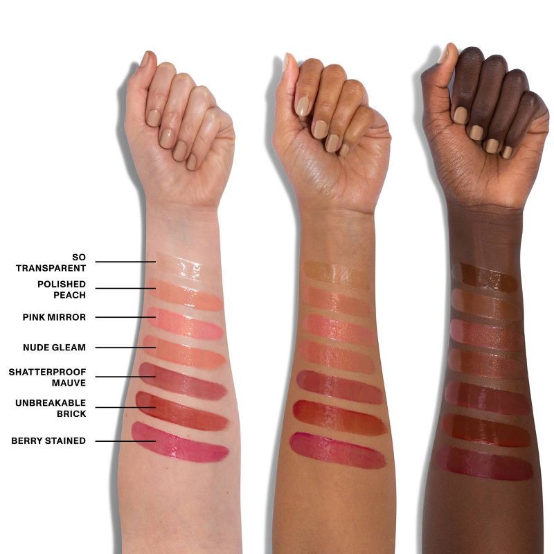 slide 5 of 9, Morphe Dripglass Glazed High Shine Lip Gloss - Nude Gleam - 0.12 fl oz - Ulta Beauty, 0.12 fl oz