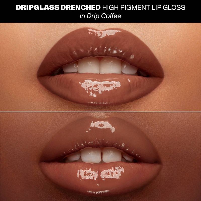 slide 3 of 10, Morphe Dripglass Drenched High Pigment Lip Gloss - Drip Coffee - 0.12 fl oz - Ulta Beauty, 0.12 fl oz