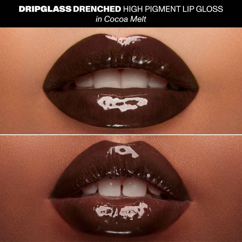 slide 3 of 10, Morphe Dripglass Drenched High Pigment Lip Gloss - Cocoa Melt - 0.12 fl oz - Ulta Beauty, 0.12 fl oz