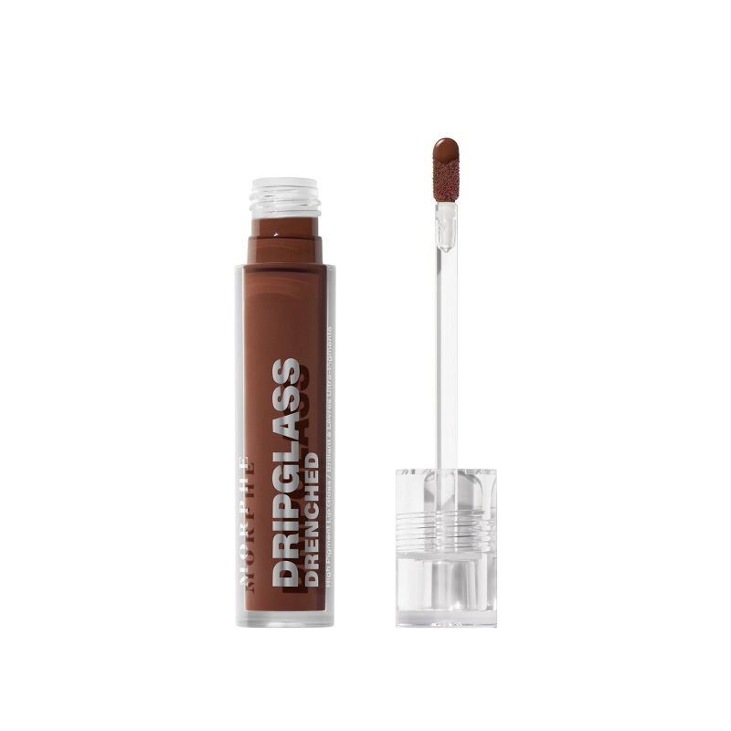 slide 1 of 10, Morphe Dripglass Drenched High Pigment Lip Gloss - Cocoa Melt - 0.12 fl oz - Ulta Beauty, 0.12 fl oz