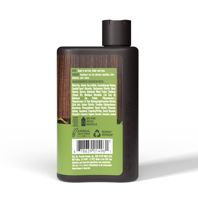 slide 8 of 8, Every Man Jack Men's 2-in-1 Shampoo + Conditioner - Tea Tree - Trial Size - 3.0 fl oz, 3 fl oz