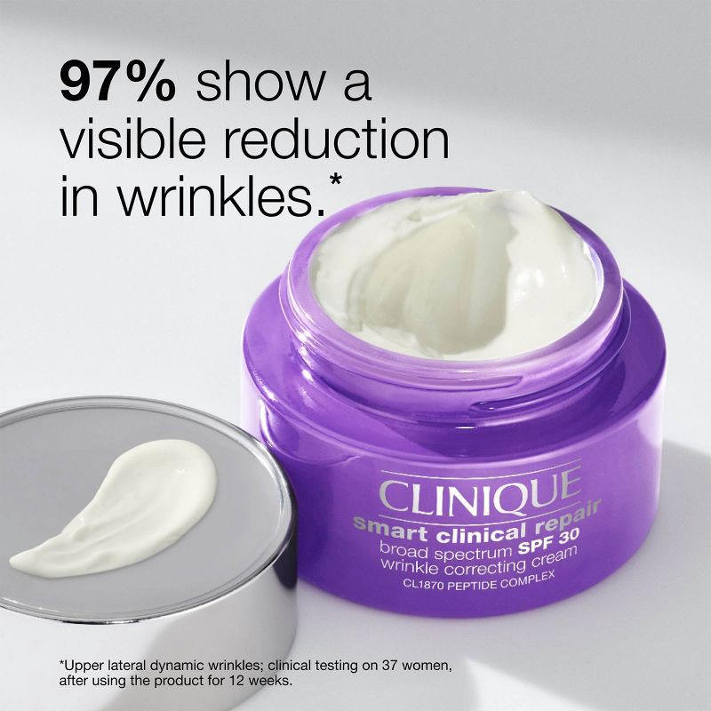slide 6 of 13, Clinique Smart Clinical Repair Broad Spectrum Wrinkle Correcting Cream - SPF 30 - 1.7oz - Ulta Beauty, 30 ct; 1.7 oz