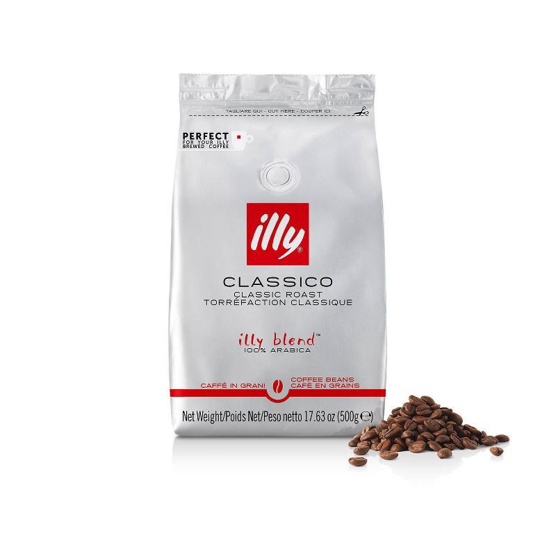 slide 2 of 2, Illy Whole Bean Medium Roast Coffee Classico - 500g, 500 gram