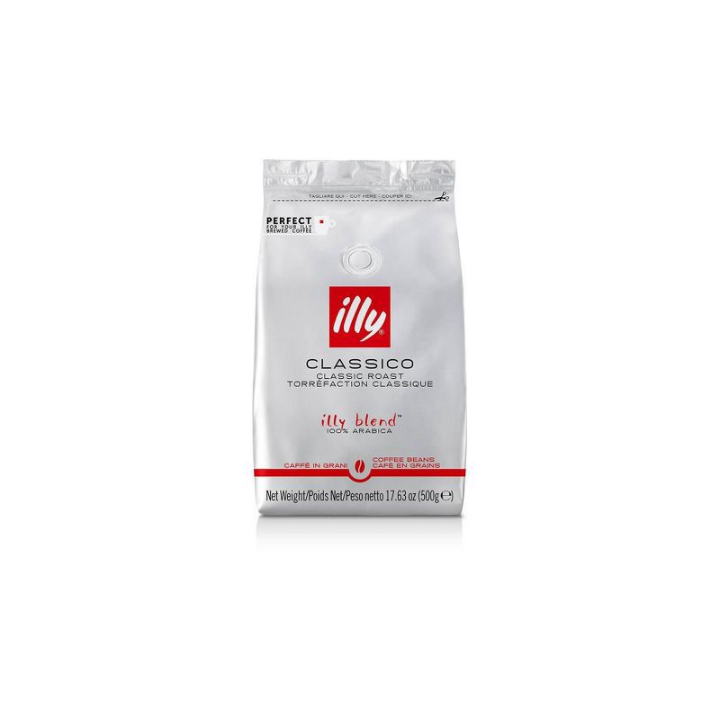 slide 1 of 7, Illy Whole Bean Medium Roast Coffee Classico - 500g, 500 gram