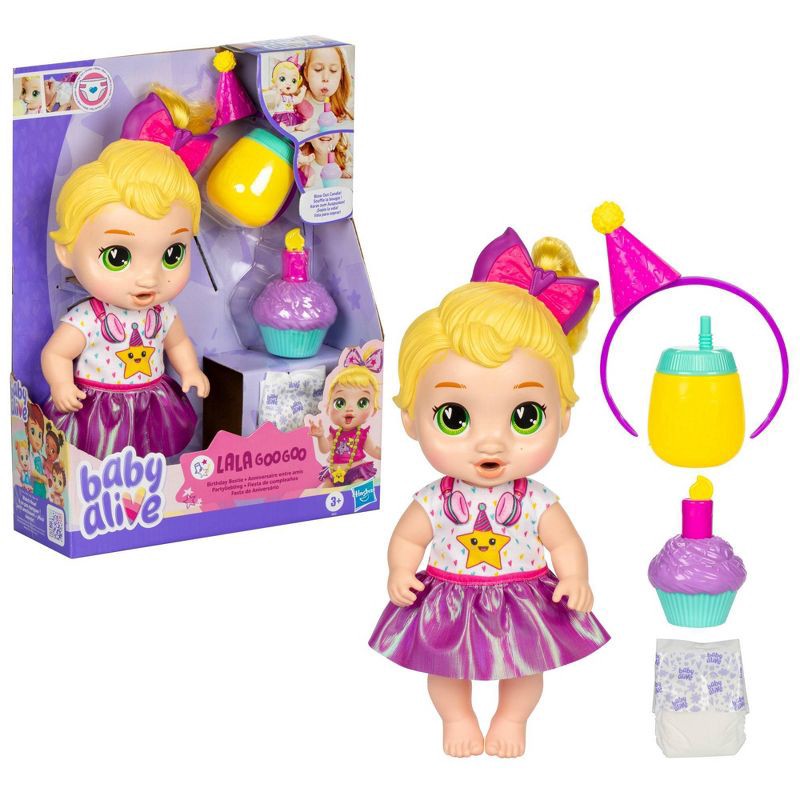 slide 3 of 5, Baby Alive Birthday Bestie Blonde Hair Lala, 1 ct