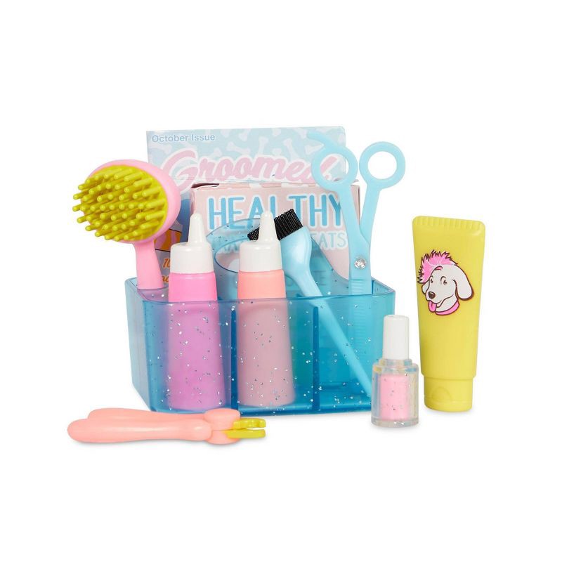 slide 7 of 8, Glitter Girls Plush Dog Wiggles & Grooming Show Set: Stuffed Animals, Plastic & Polyester Material, 1 ct