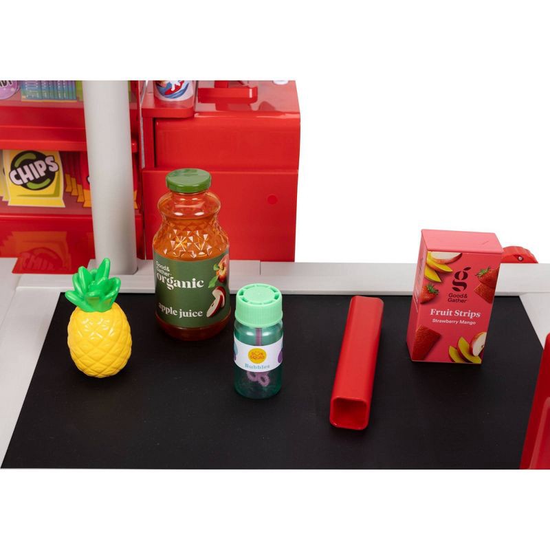 slide 2 of 8, Target Toy Checklane: Pretend Shopping Accessories, Play Money, Toy Cash Register, Batteries Required, Ages 3+, 1 ct