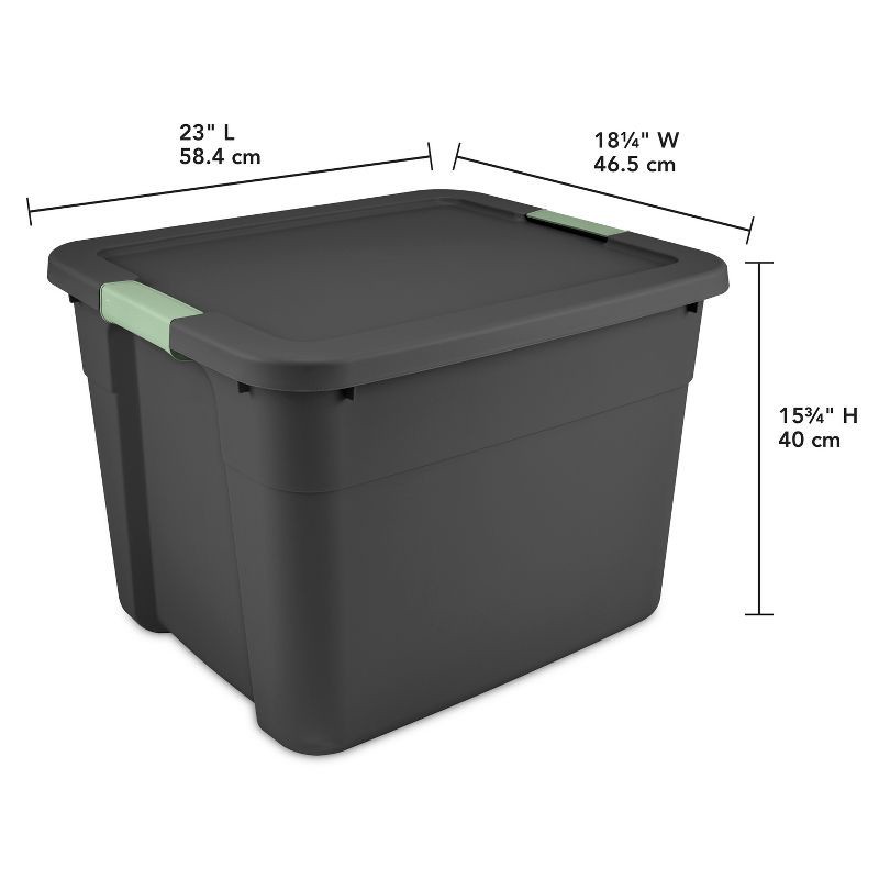 slide 2 of 11, 20gal Latching Storage Tote - Brightroom™: Portable Gray Utility Tub with Lid, 20 Gallon Capacity, Universal Storage, 20 gal, 20 gal