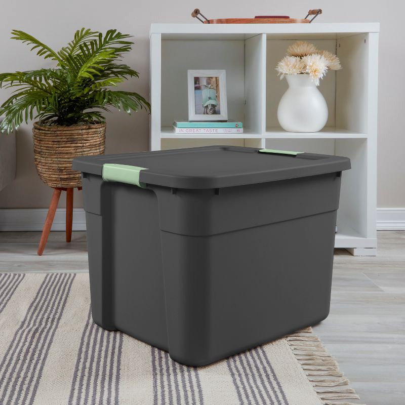 slide 4 of 11, 20gal Latching Storage Tote - Brightroom™: Portable Gray Utility Tub with Lid, 20 Gallon Capacity, Universal Storage, 20 gal, 20 gal