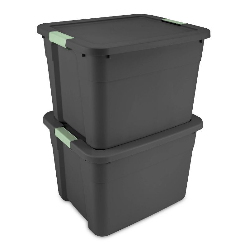 slide 7 of 8, 20gal Latching Storage Tote - Brightroom™: Portable Gray Utility Tub with Lid, 20 Gallon Capacity, Universal Storage, 20 gal, 20 gal