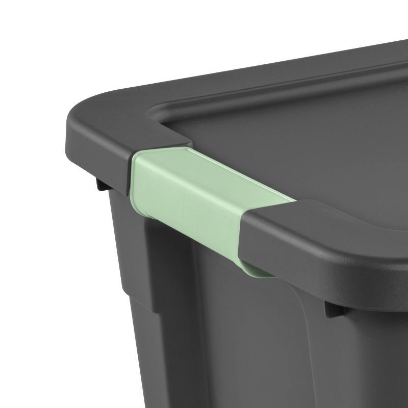 slide 2 of 10, 12gal Latching Storage Tote - Brightroom™: Stackable Gray Utility Bin with Lid, Portable Universal Organizer, 12 gal