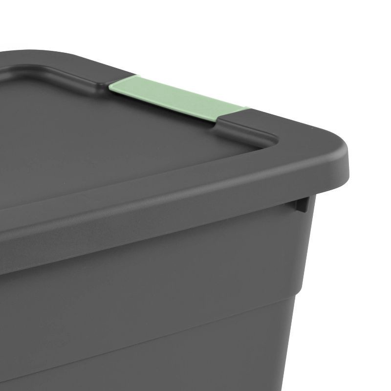 slide 4 of 10, 12gal Latching Storage Tote - Brightroom™: Stackable Gray Utility Bin with Lid, Portable Universal Organizer, 12 gal