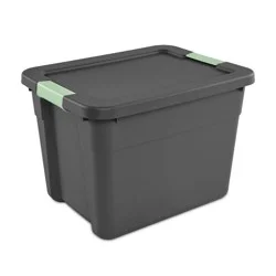 12gal Latching Storage Tote - Brightroom™: Stackable Gray Utility Bin with Lid, Portable Universal Organizer