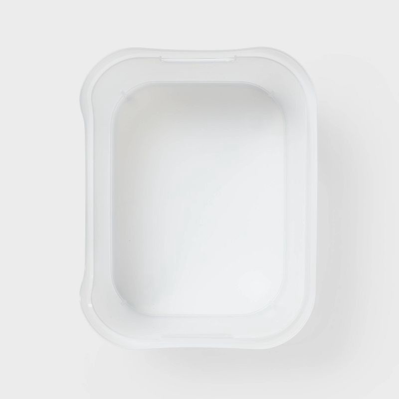 slide 3 of 4, Large Open Front Storage Bin Clear - Brightroom™: Plastic, Portable, Nesting, Universal Storage, 14.5 Volume Capacity, 1 ct