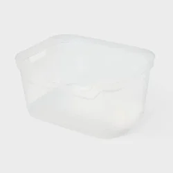 Large Open Front Storage Bin Clear - Brightroom™: Plastic, Portable, Nesting, Universal Storage, 14.5 Volume Capacity